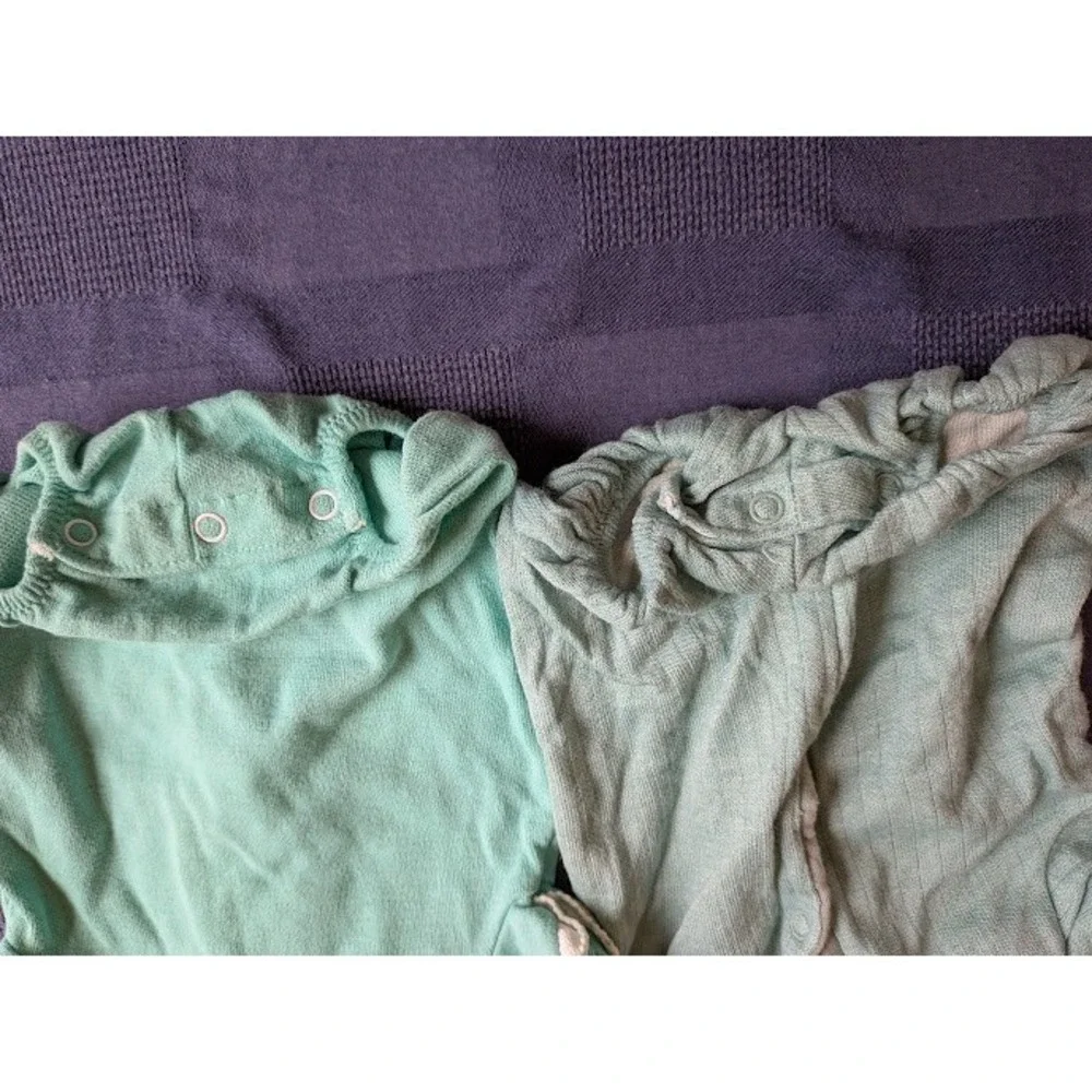 2 Baby Rompers Vintage Carters 6 Months Mushroom Toadstool Bug Flower 70s 80s